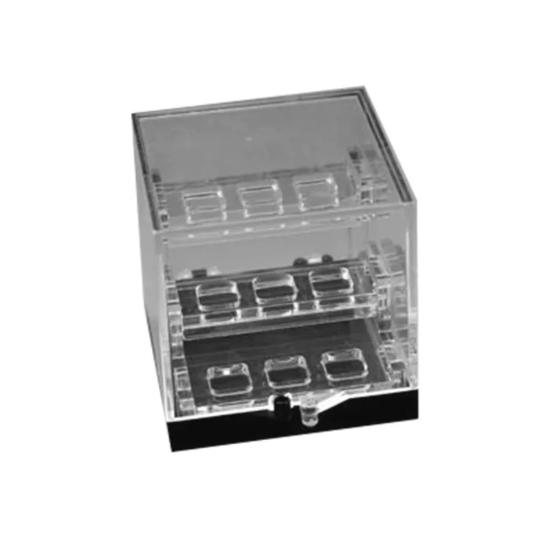 

Акриловый прозрачный ящик для хранения, трехслойная витрина, контейнер, хрустальный витрина, стеллаж для хранения