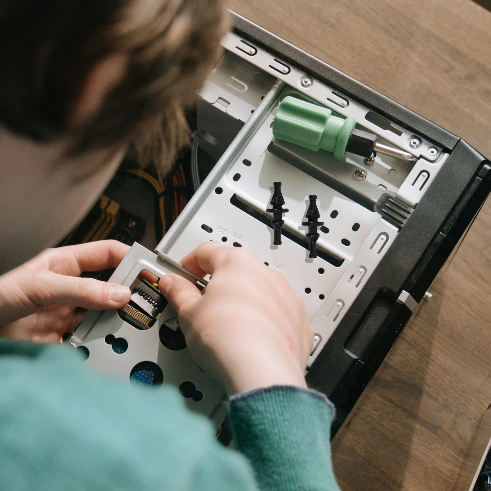 

30pcs Computer Fan Screws Shockproof Rubber Rivets Noise Reduction Vibration Absorption Durable Silicone Self-Locking Hardware