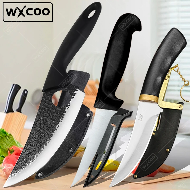 WXCOO Japanese Professional Chef Knife Universal Kitchen Knves Stainless Steel Boning Knife Forged Meat Cleaver Sashimi Knife