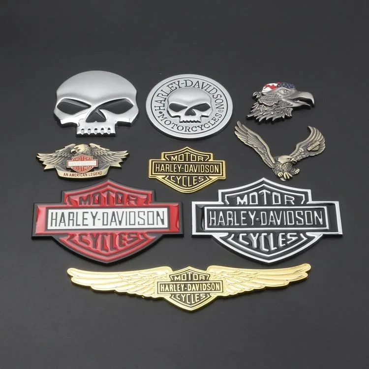 1 قطعة ثلاثية الأبعاد ستيريو الجسم المعدني ملصقات الدراجات النارية الزخرفية شارة تعديل ل هارلي ديفيدسون إلكترا الإنزلاق الترا الكلاسيكية ملحق