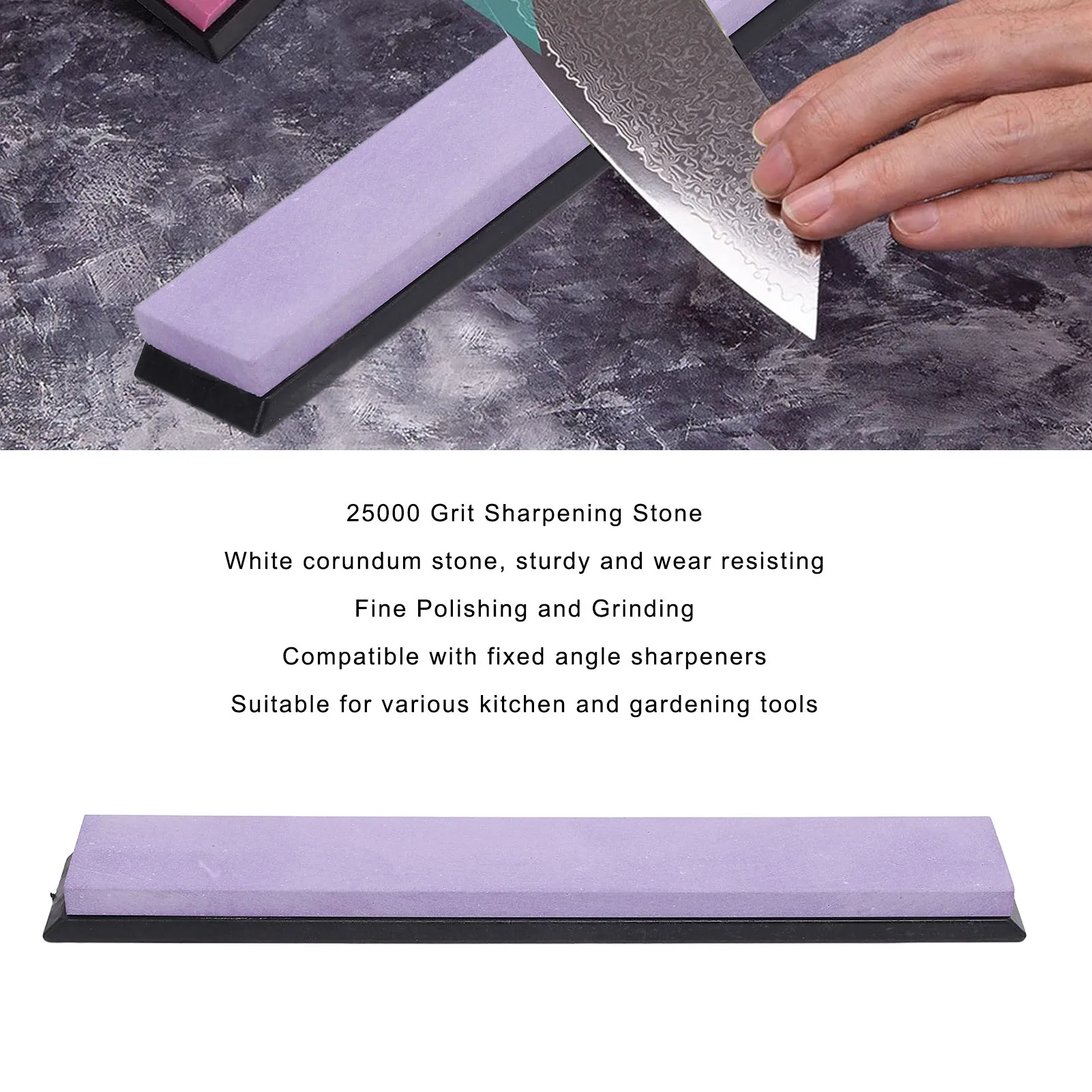 

Sharpening Stone 25000 Grits White Corundum Whetstone for Cutter Fine Polishing and Grinding Whetstone White Corundum Whetstone