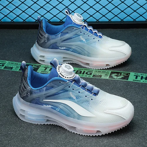 통기성 러닝 트레이너 스위블 버클 남성 스니커즈, 용수철 가벼운 여성 스포츠화, 커플용 캐주얼 워킹화 