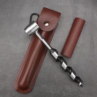 Multifunctional Survival Settlers Tool Bushcraft Hand Auger Wrench Wood Drill Peg and Manual Hole Maker Multitool