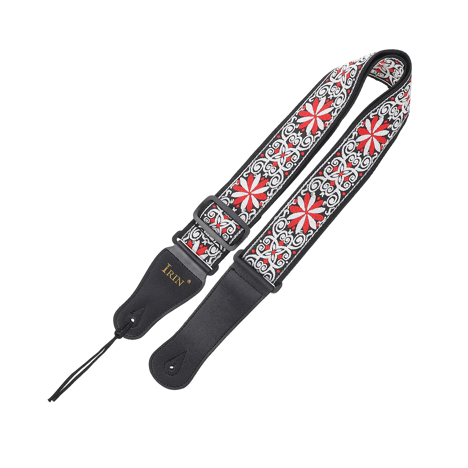 

Guitar Strap Nationality Delicate Folk Belt Abs Cotton Flower Holding