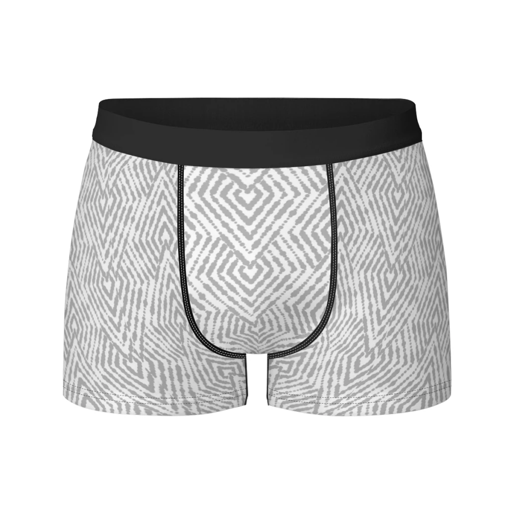 Lines Breathable milk Silk Boyshorts Elastic Men's Underwear 3D Boxer Shorts Boxer Briefs