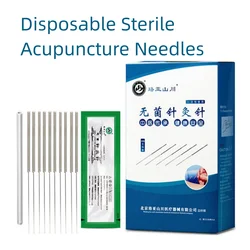 500 PCS cupuncture Needle Sharp Disposable Sterile Beauty Massage Each Needle with Indivual Guide Tube Therapy