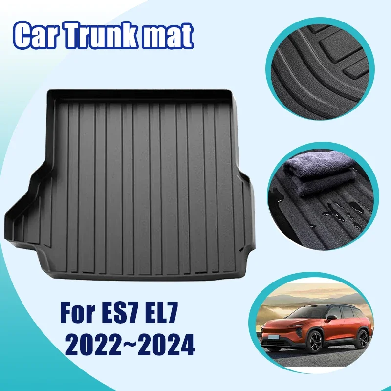 For Nio ES7 Accessories EL7 2022 2023 2024 2025 TPE Material Scratch Resistant Water Proof Cargo Rear Pad Trunk Mat Accessories