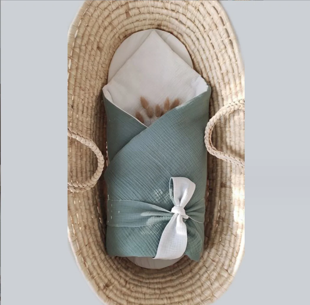 

Муслиновое детское пеленальное одеяло, конверт для новорожденных, детское одеяло, хлопковое мягкое детское одеяло для коляски, одеяло для кроватки