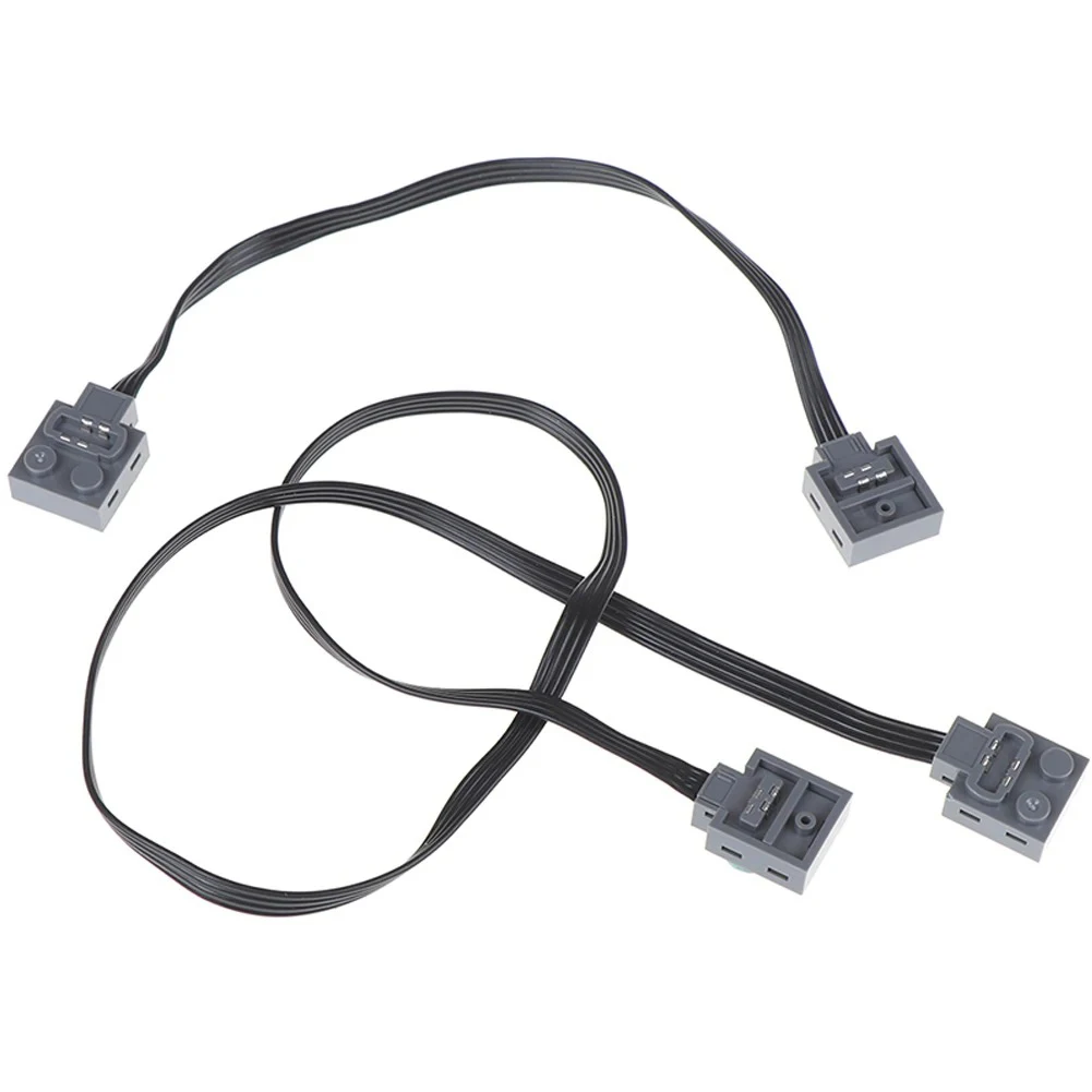 25 50CM Power Functions Extension Wire Cord Connectors Compatible with legoeds MOC Motor 8886 8871 8870 LED Light Link Line 8869