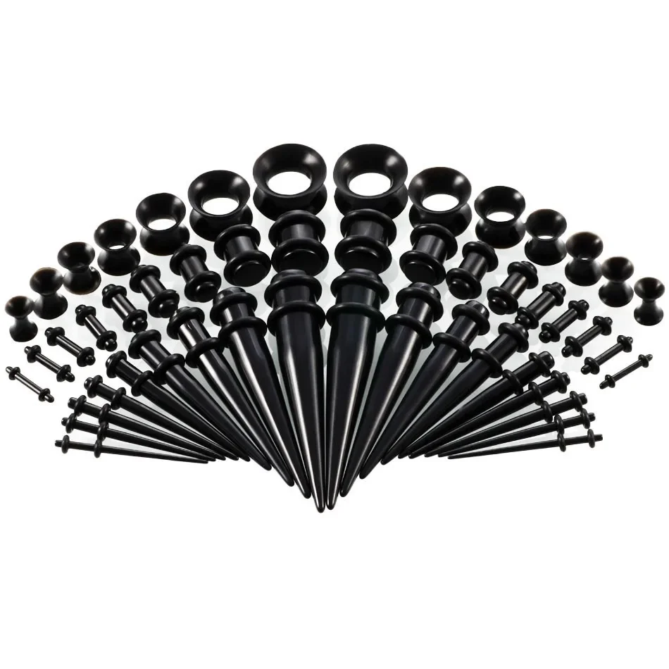 36/50 Stück/Set Acryl-Ohrpiercing-Set, Ohrdehner, konische Ohrdehner, Persönlichkeits-Dilatations-Set, sexy Körperschmuck – Detail 3