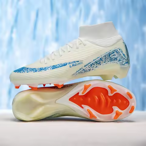 New Men's Soccer Shoes Football Boots FG Top Quality Sneakers Drop Shipping Non-Slip Cleats Wholesale Training Unisex Adult