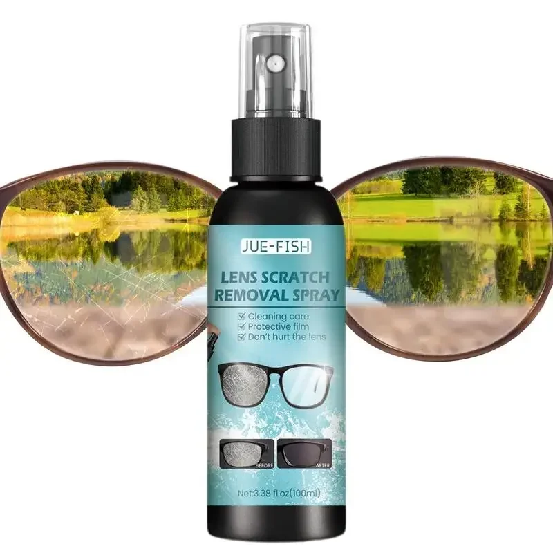 Glass Cleaner 100ml Lens Cleaner Glasses Sunglasses Eyeglass Cleaning Solution Anti Fog Spray Eyeglass Scratch Removal Spray