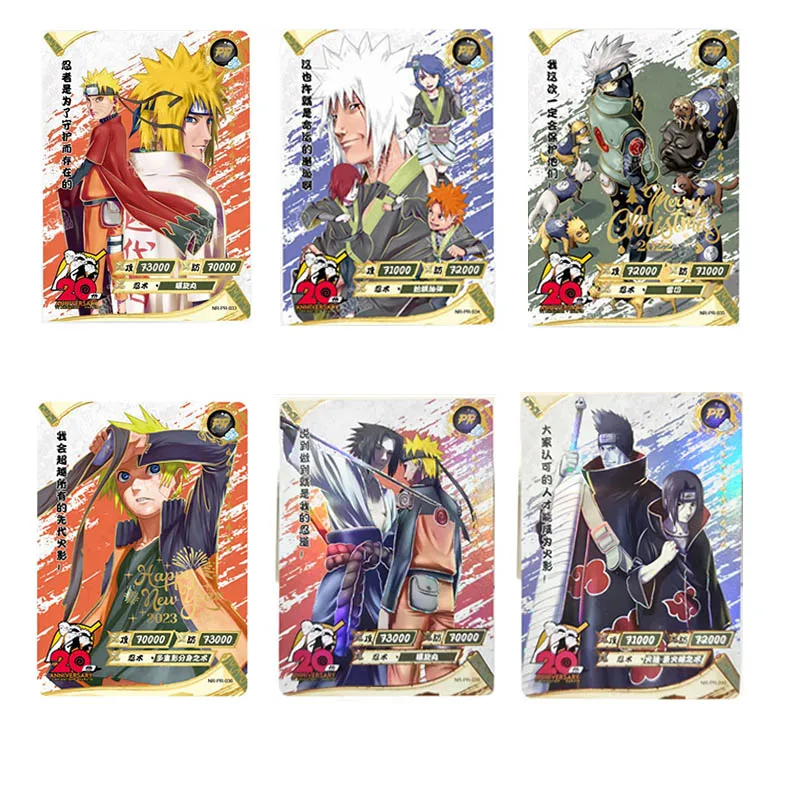 

KAYOU Naruto Card PR 20th anniversary Rare Anime Character Collection Card Children's Toy Gift