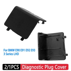 2/1pcs OBD Plug Cover Kick Panel Trim Cap Protective Shell Casing Diagnostic Plug Cover Plug for BMW E90 E91 E92 E93 3 SeriesLHD