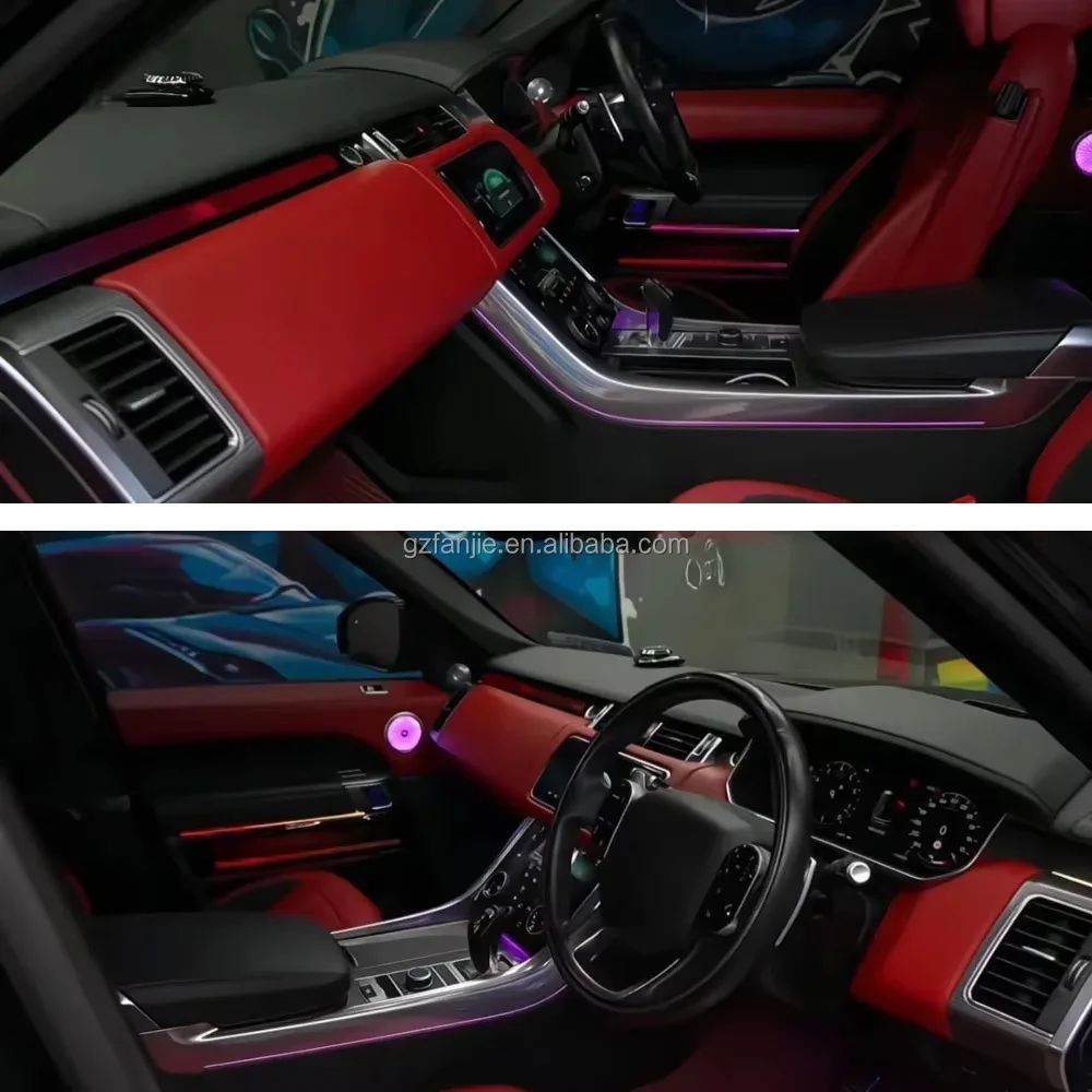 Autowellus RHD LHD App Button Control Symphony Ambient Light Lines Range Rover Vogue 2014+ Door Panel Active Streamer 12V 10W