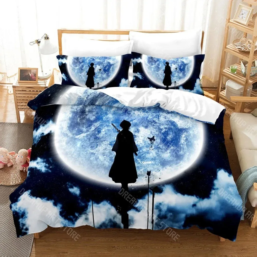 3D Printed Bleach Kurosaki Anime Ichigo Bedding Set for Boys Girls Duvet Cover Twin Queen King Full Single Double Sizes