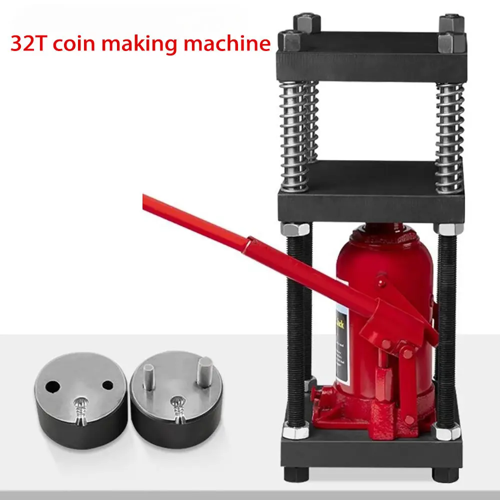 32 Ton Hydraulic Press Vertical Hydraulic Jack Gold Silver Jewelry Mold Four-Column Pressure Frame Precise And Quick Hydraulics