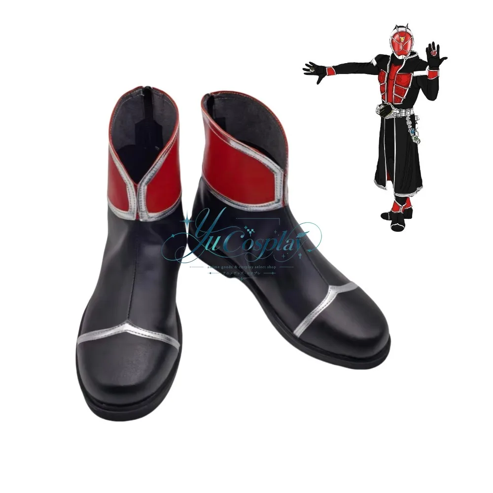 Wizard Flame Style Cosplay Shoes Character Boots Fantasy Hero Footwear for Convention Performance