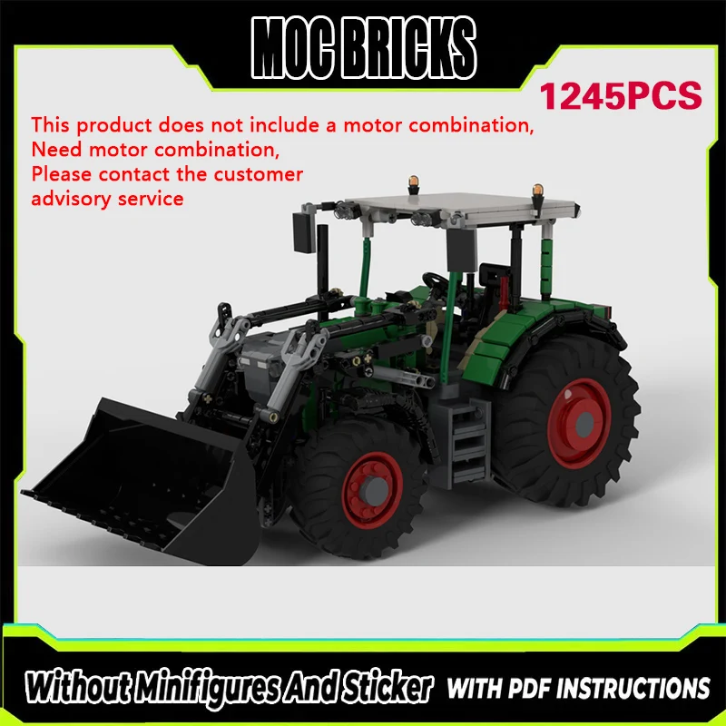 

City Car Model MOC Building Bricks Wheel Loader With Bucket Modular Technology Gifts Holiday Assemble Children Toys Suit