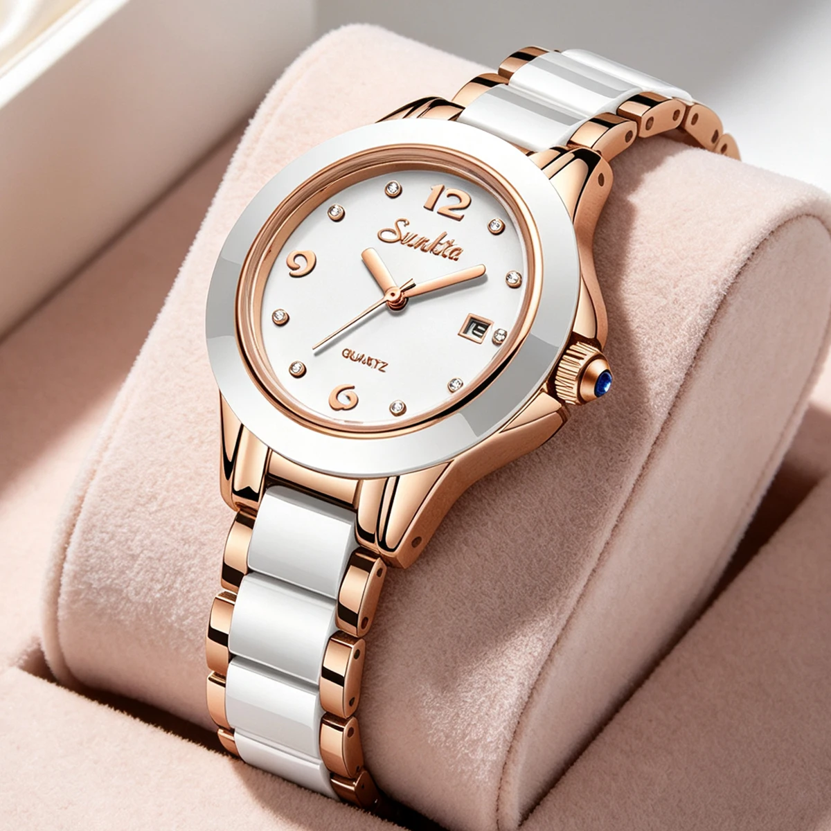 LIGE 2026 New Watch for Women Ceramic Bracelet Waterproof Watches Ladies Creative Watches Women Female Clock Montre Femme