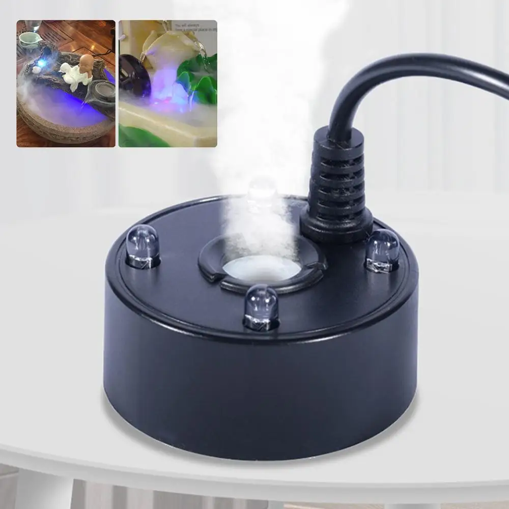 

5 В USB-вентилятор со светодиодом для кондиционирования воздуха, украшение дома, машина для тумана с водой, красочные огни, ландшафтный спрей