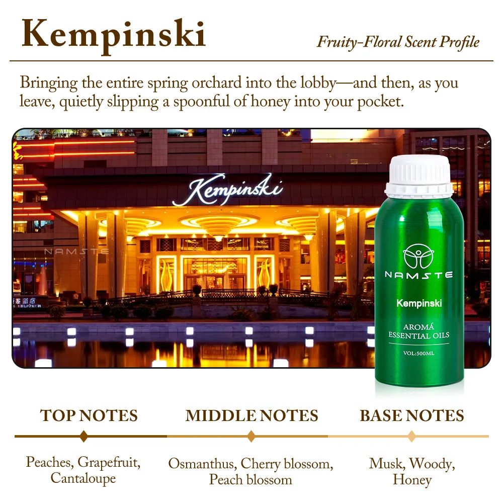 NAMASTE Ondersteuning Dropshipping 500ML Hotel Collectie Essentiële Olie Geur Luxe Hotel Geïnspireerde Parfums Aroma Essentiële Olie