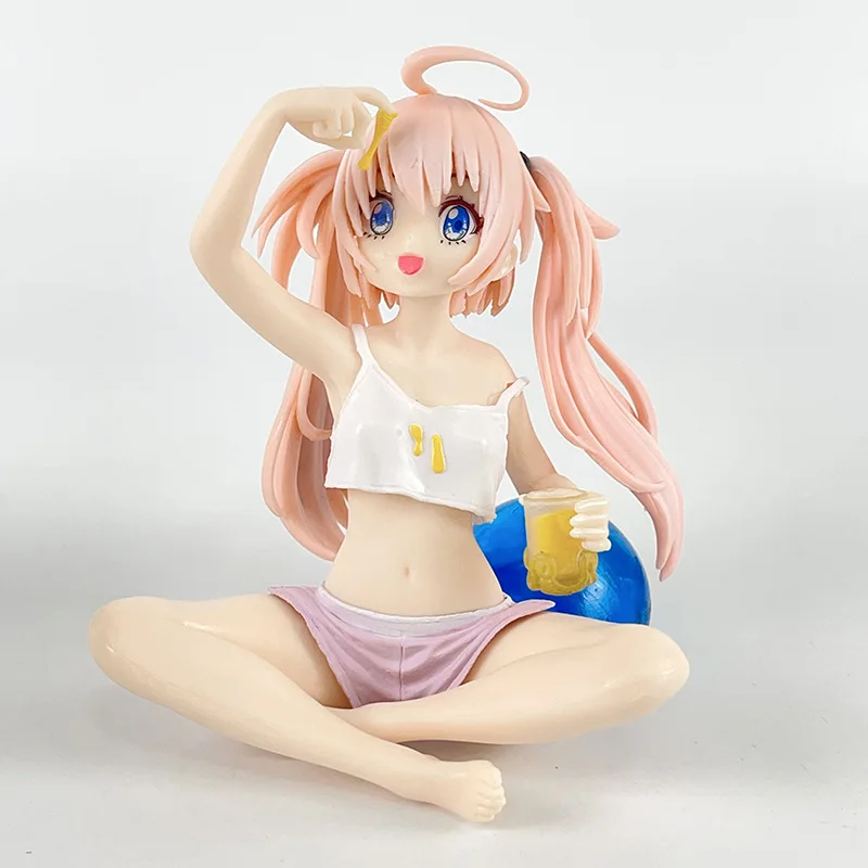 12cm anime milim nana kawaii postura sentada figura de ação pvc modelo brinquedos boneca estátua decoração de mesa ornamento do carro presentes colecionáveis