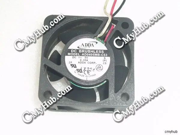 For ADDA AD0405MB-C53 S DC5V 0.35A 4020 4CM 40mm 40x40x20mm 3Pin Cooling Fan AD0405MB-C53 S