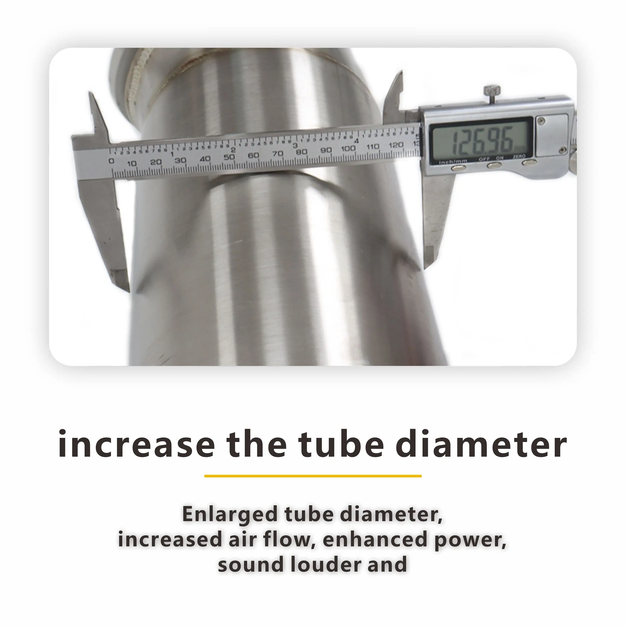 Downpipe Catless ad alte prestazioni per motore BMW B58 |   Tubo in acciaio inossidabile saldato TIG da 127 mm e 5". |   Guadagno di potenza per 340i/440i/Supra