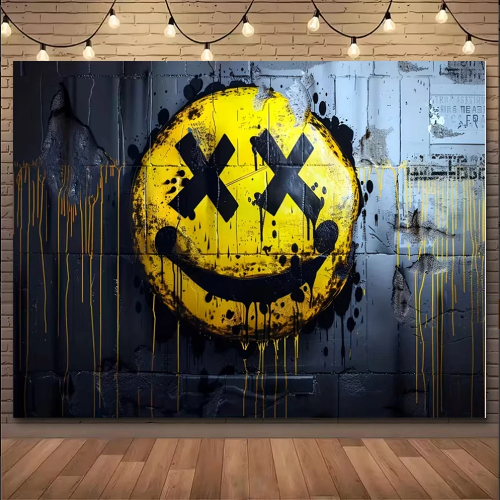 الحضرية الإبداعية الكتابة على الجدران خلفية الديكور شارع الفن رذاذ اللوحة حفلة عيد ميلاد لعبة غرفة نوم خلفية الإمدادات #3