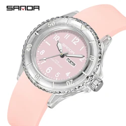 Fashion Sanda Top Brand Ladies Quartz Sport Waterproof Students Children Silcone Watchband Casual For Boys Girl Watches