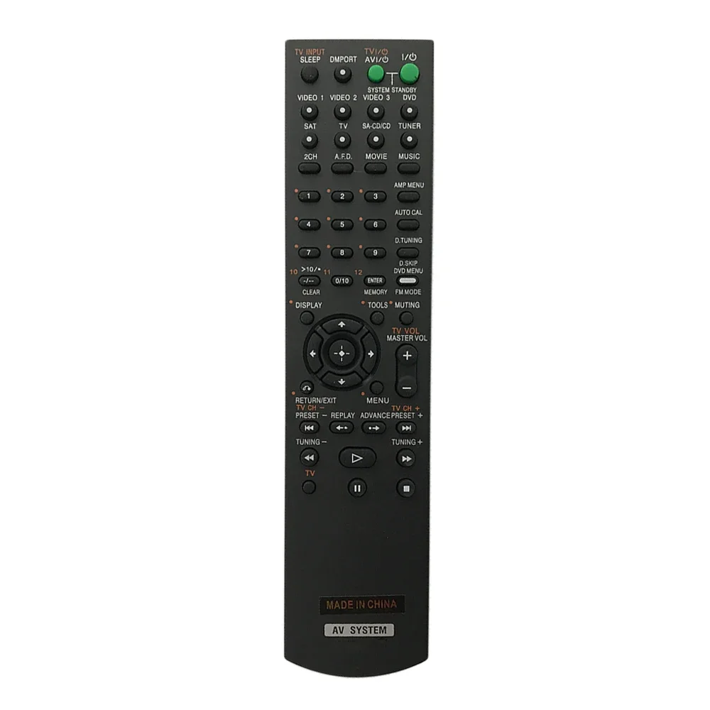 Remote Control For Sony HCD-TZ100 STR-PK502P STR-DA1200ES STR-KG700 STR-DE995 STR-KM7 STR-DH130 AV A/V Receiver System