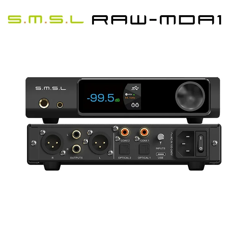 SMSL RAW-MDA1 Podwójny dekoder ES9039Q2M obsługuje MQA MQA-CD LDAC Bluetooth 5.1 Hi-res DAC z pilotem SMSL MDA1