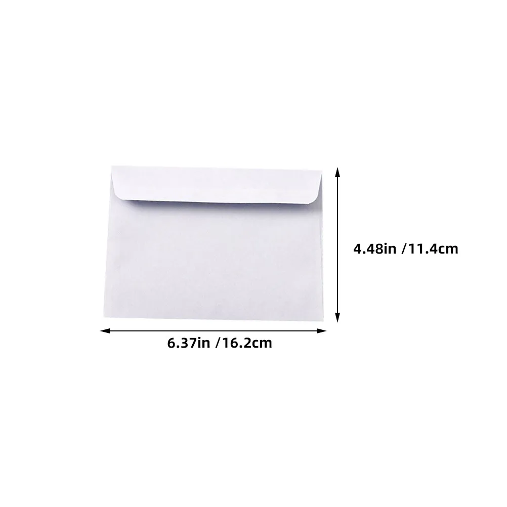 100Pcs White Business Envelopes Security Pattern Self-Seal Privacy Protection Office Letter Size Mailing Document Mailers Secure