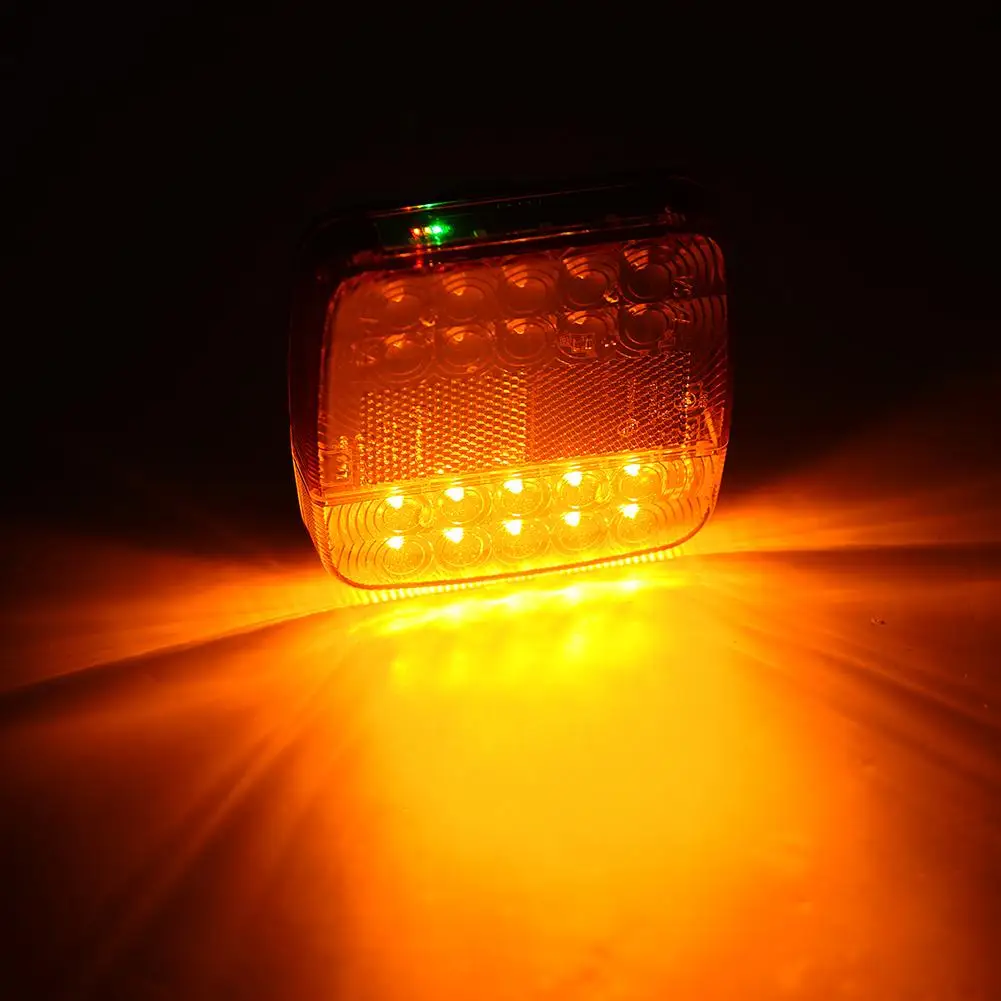 

Rechargeable Wireless Trailer Lights Waterproof Rear Signal Warning Brake Lamp Magnetic Tail Light with Reflective Lens For RV