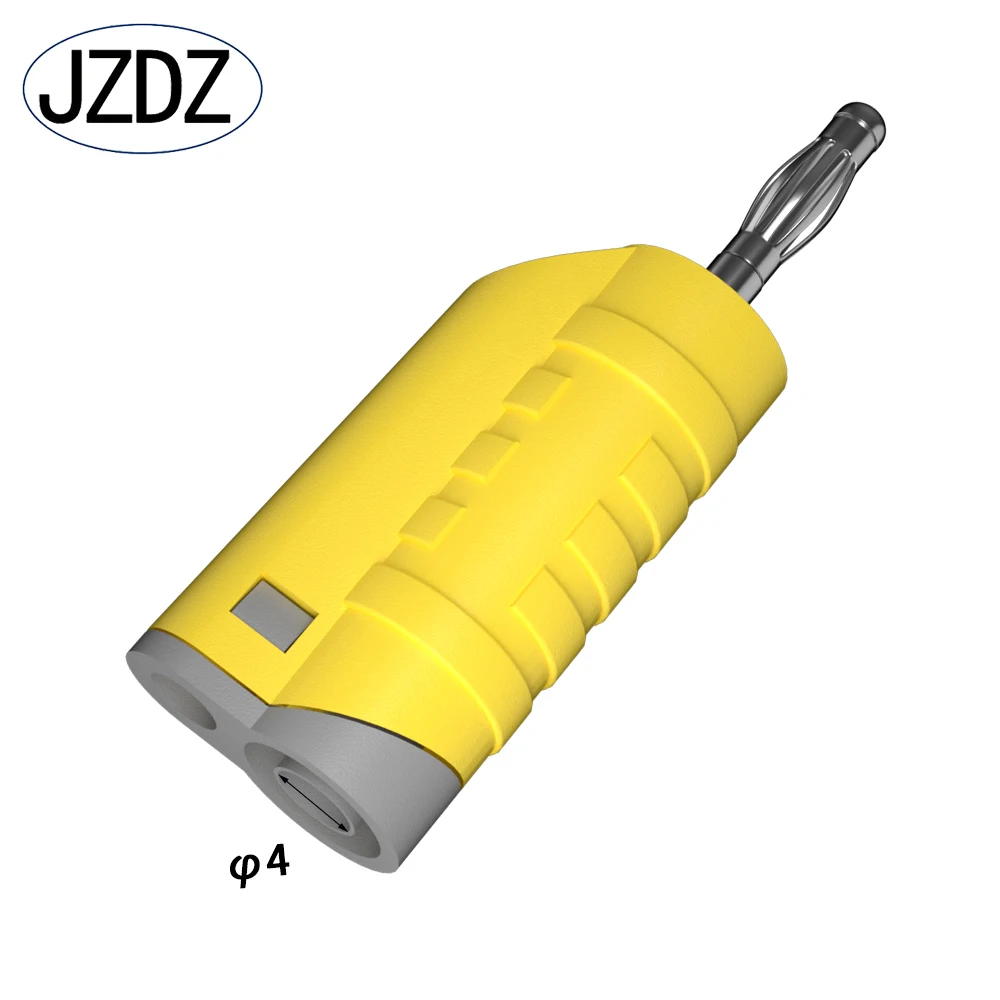 JZDZ 5pcs 4MM Safety Stackable Banana Plug High Quality Welding-free Connector for Multimeter DIY Assembly Tools J.10056A