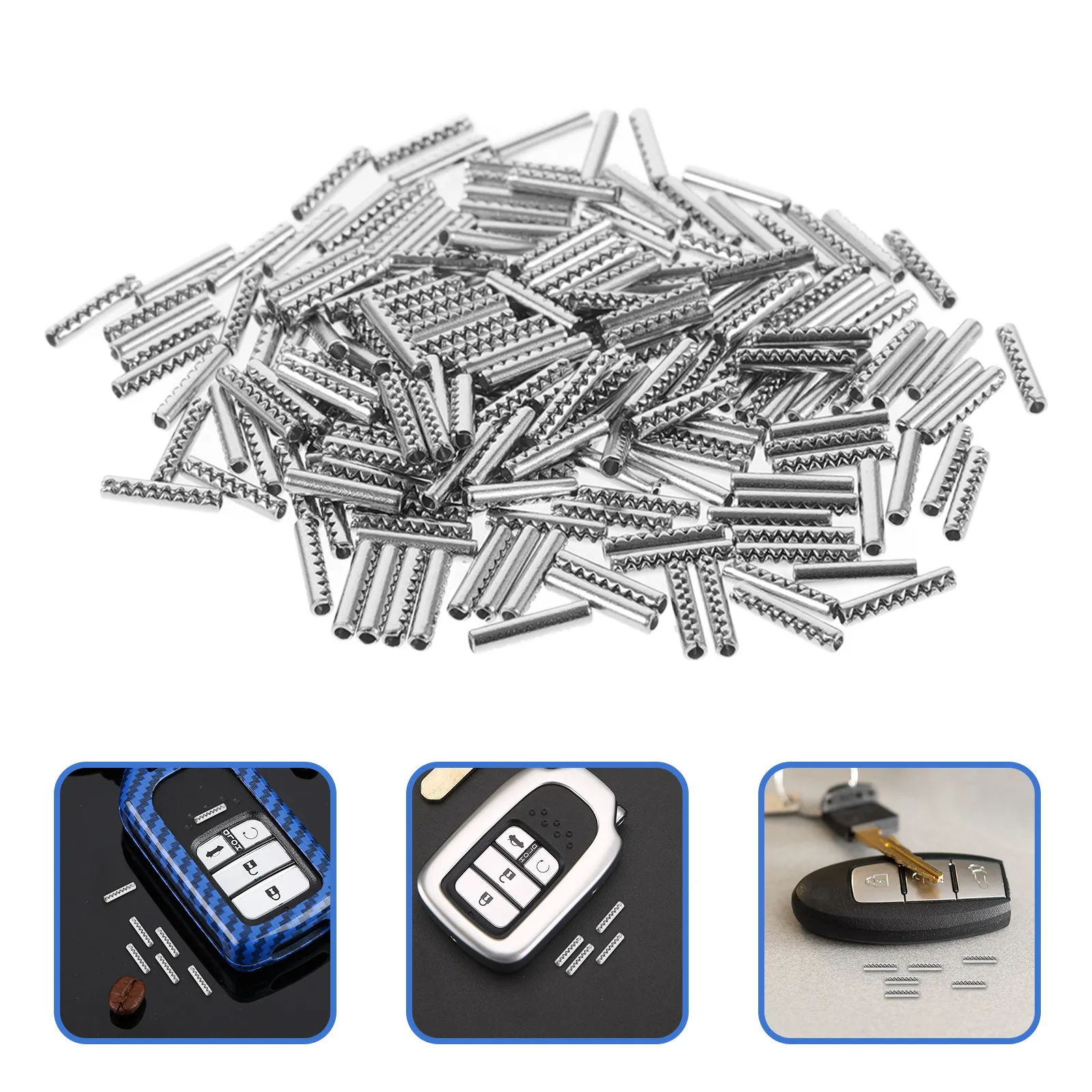 200Pcs Car Flip Key Split Pins Stainless Steel 1.6mm Inner Diameter 8Mm Length Replacement Dowel Pins Mounting Accessories