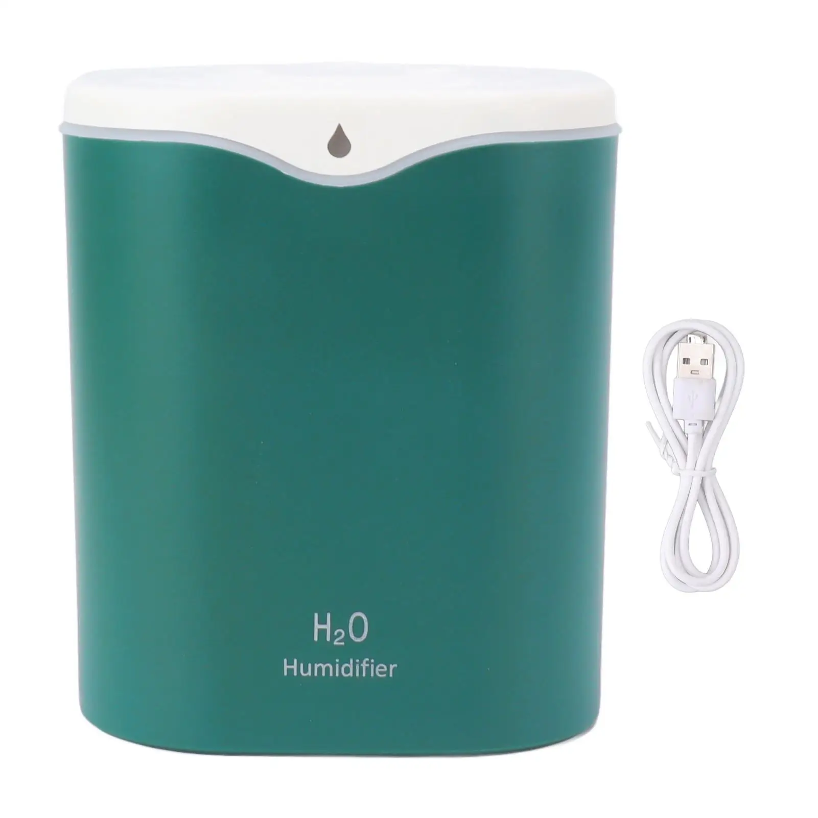 2L Cool Mist Desk Humidifier - Low Noise, BPA-Free, Color Light, Continuous & Intermittent Modes for home Use