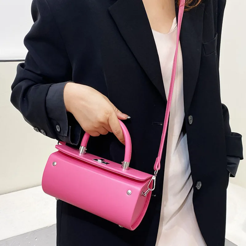 Messenger Bag Handbags For Women Textured Handheld Shoulder Crossbody High Quality Casual Luxury Multicolored Female  Versatile