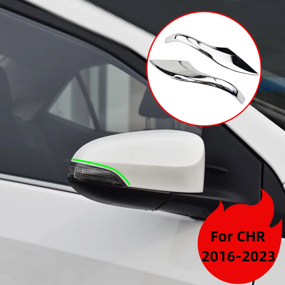 

Car Exterior Rearview Mirror Anti-scratch Strips for Toyota CHR C-HR 2016 2017 2018-2023 Trim Cover Styling ABS Accessories