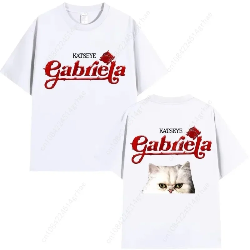 KATSEYE Gabriela Tour 2025 Graphic T Shirts Fashion Hip Hop Vintage Men Women T Shirt Oversized Cotton Casual T-Shirt Streetwear