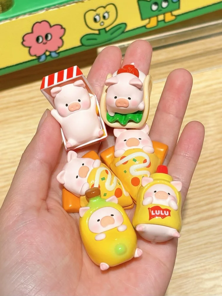 

Lulu The Piggy, пикник, вечеринка, серия, коробка-сюрприз, слепая сумка, милые коллекционные фигурки свиньи, подарок для девочек, модная слепая коробка, игрушки