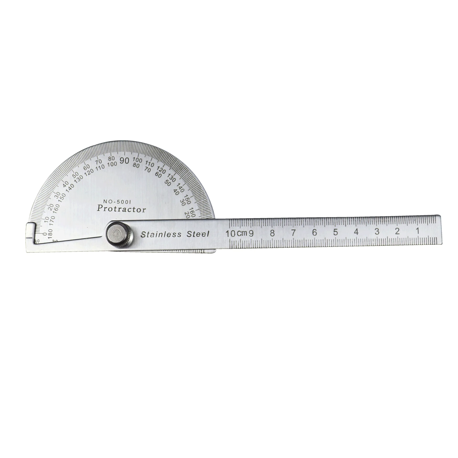 180 Degree Protractor Metal Ruler Angle Meter Stainless Steel Angle Ruler Angle Gauge Angle Finder Goniometer Angle Conveyor