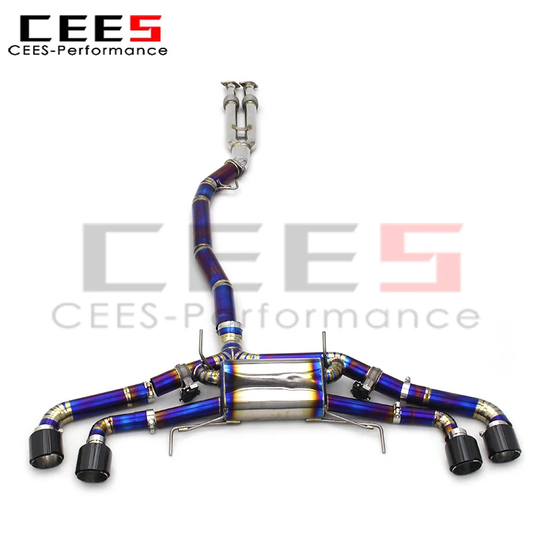 cees Catback Exhaust System for Nissan GTR GT-R R34/R35 3.8TT 2008-2023 Performance Titanium Exhaust Pipes Valvetronic Muffler