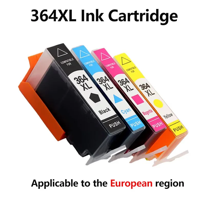 364XL 364 XL Ink Cartridge Compatible for HP364 for HP Photosmart 5520 5524 6510 6520 7510 B109 B110 B209 B210 C309 C310 C410