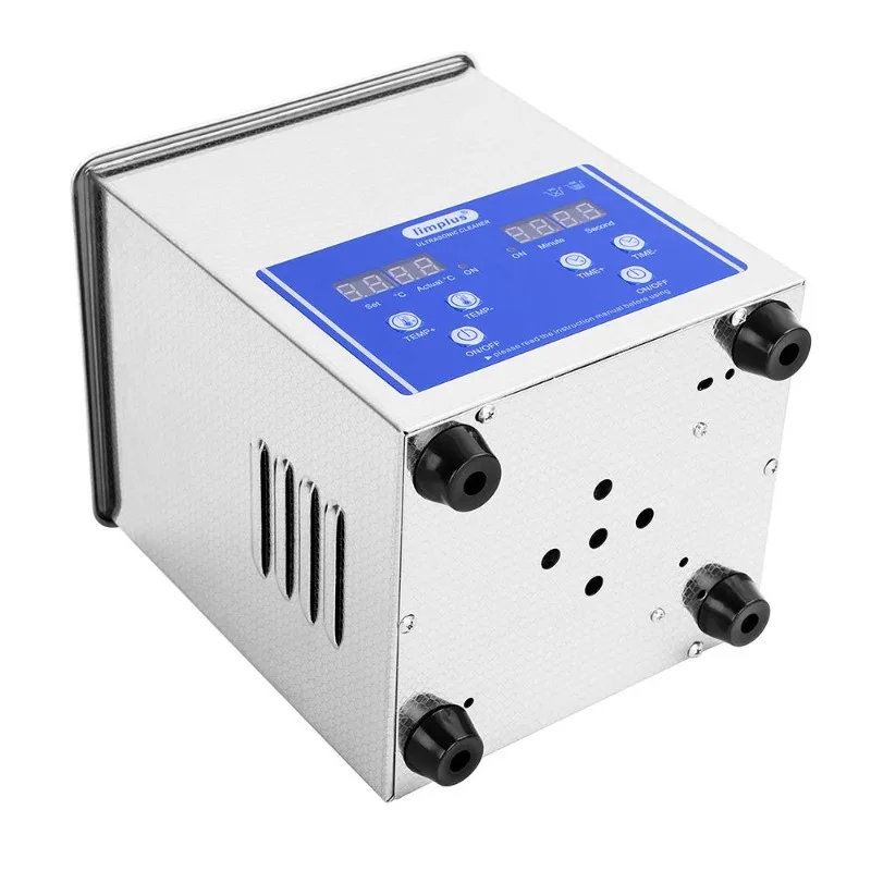 Лемпplus 2лiter SUS304 Ультразвуковой очиститель ювелирных изделий Инструменты для татуировки Часы Очки Чистка 40 кГц с корзиной