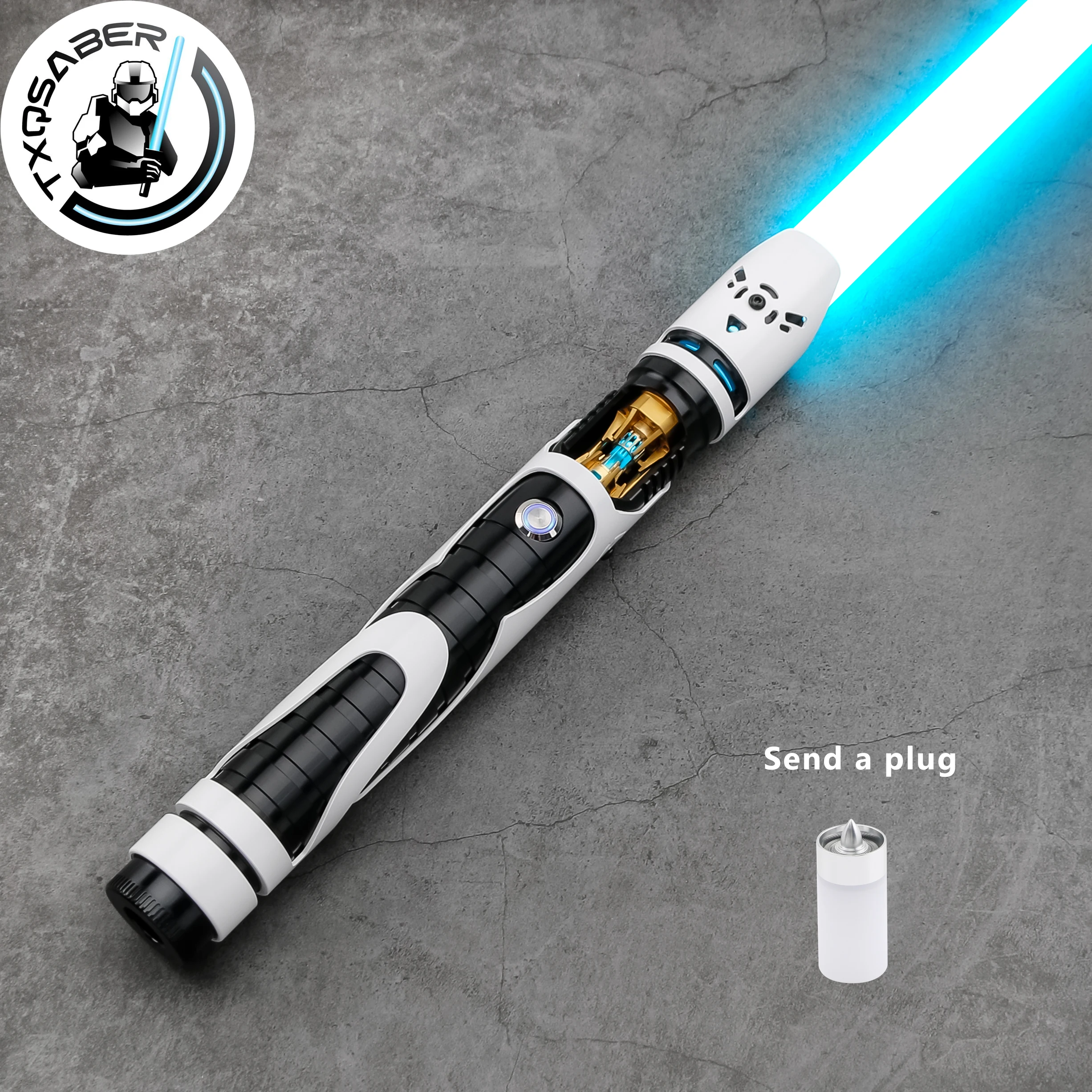 

TXQSABER Lightsaber Soldier RGB Pixel Lasersword Cosplay Toys Smooth Swing FOC 12 Colors Changing LED Metal Handle Laser Sword