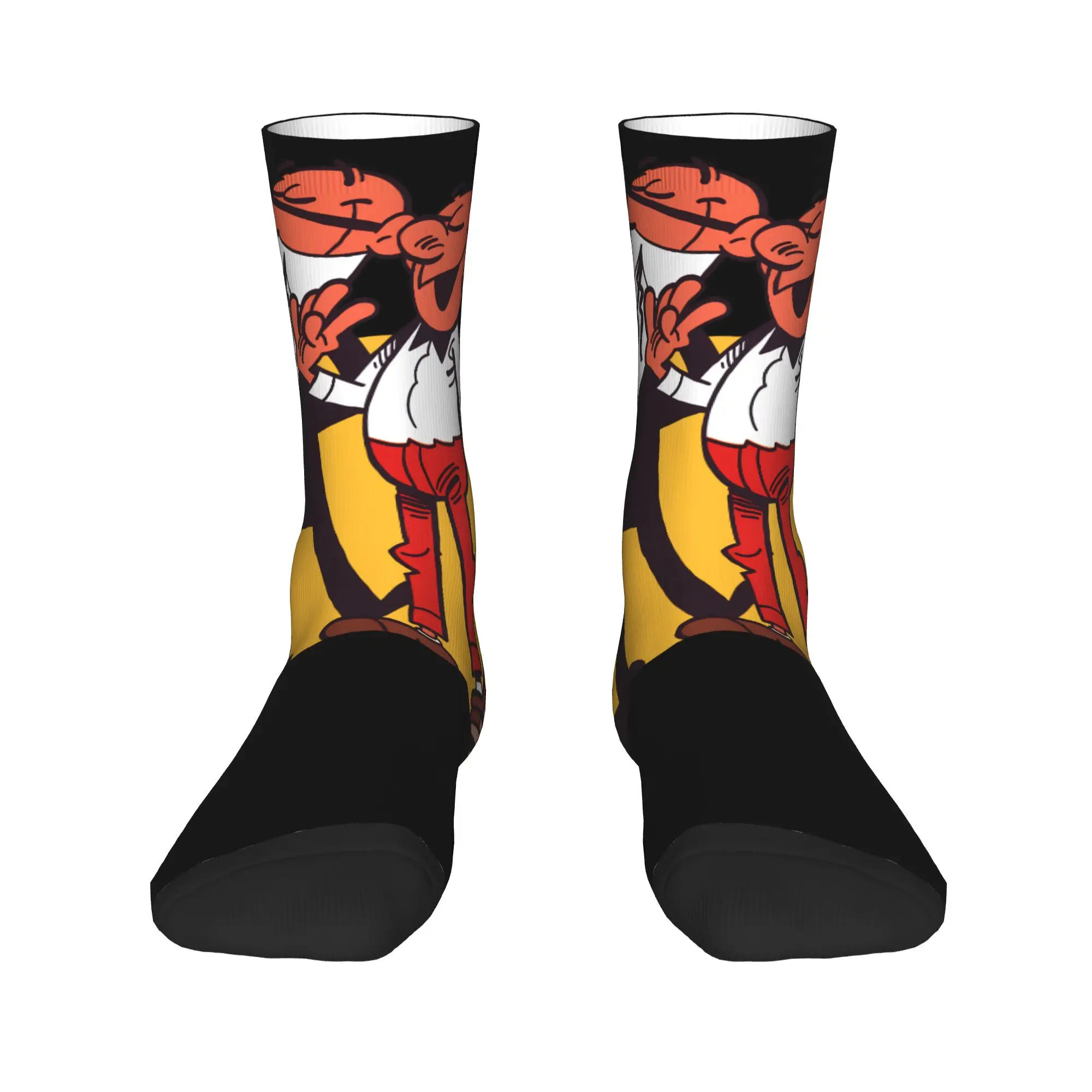 Mort & Phil Mortadelo y Filemón  Socks  Gothic Stockings Autumn Anti Sweat Men Socks Soft Custom Running Sports Socks