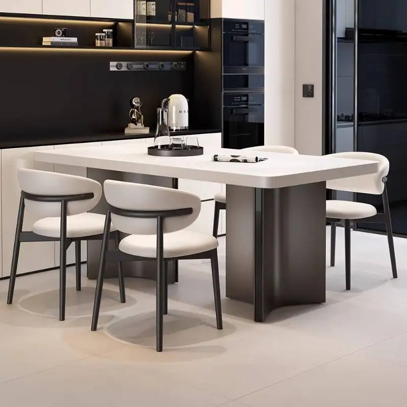 Mesas De Comedor modernas japonesas, diseño cuadrado blanco, mesas De Comedor nórdicas blancas, Mesa De Comedor moderna para cocina, muebles para el hogar