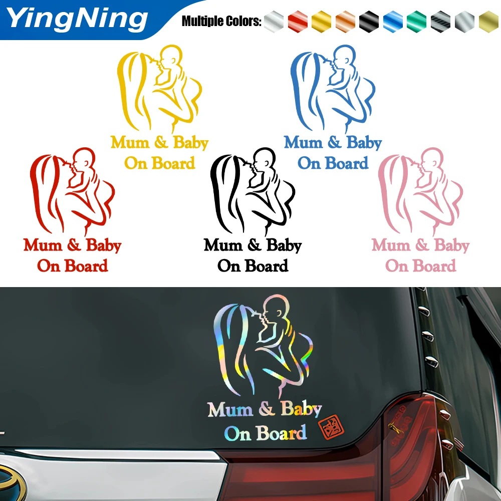

Universal Baby on Board Sticker for Car Window Body Personalized Mum and Kid Decal Safety Sign for Jeep Truck SUV Decoration